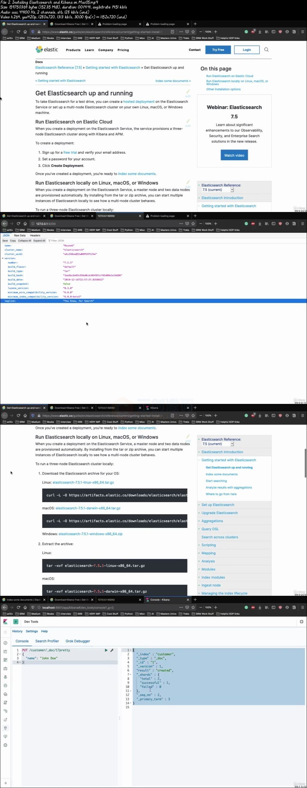 【2020年新版ELK全栈视频教程】学习用ElasticSearch、Logstash和Kibana进行企业级日志分析