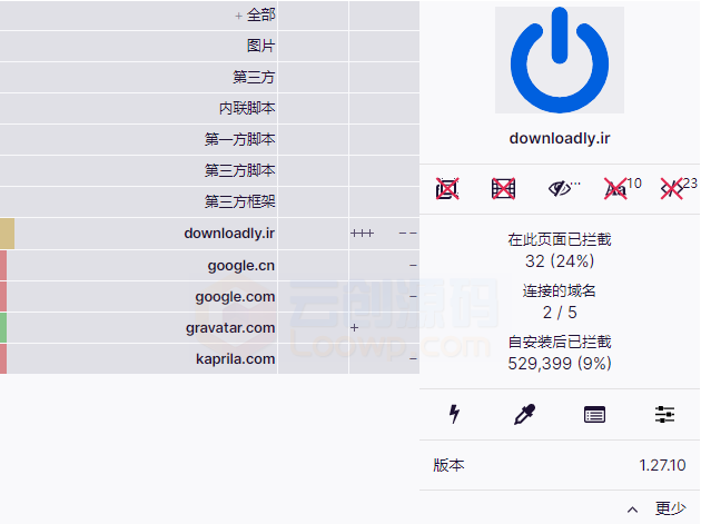 uBlock Origin 1.29.0 浏览器广告过滤利器