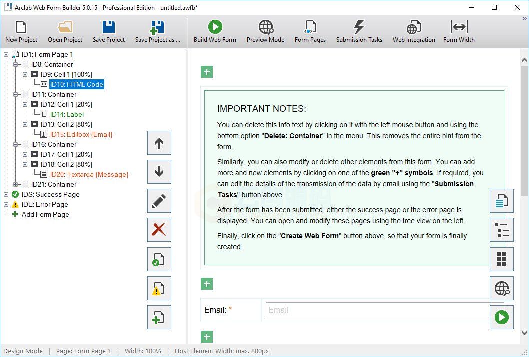 可视化网页表单制作工具Arclab Web Form Builder 5.2.2破解版