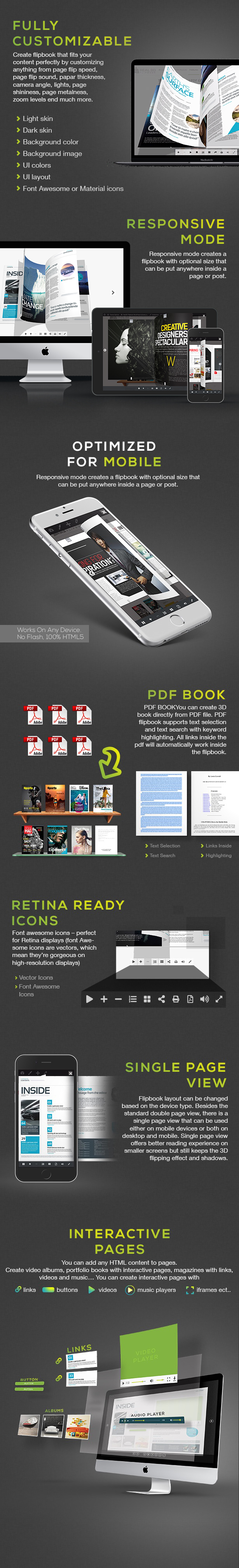 PDF或图片3D翻书动画效果jQuery插件V3.43 创建逼真3D杂志,手册和活页簿