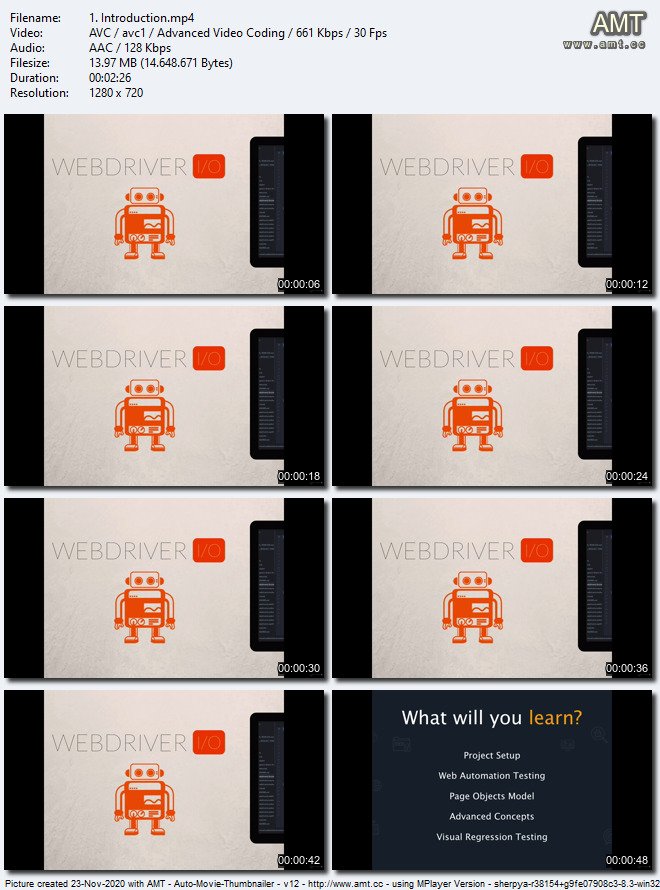 2020版WebdriverIO软件自动化测试视频教程