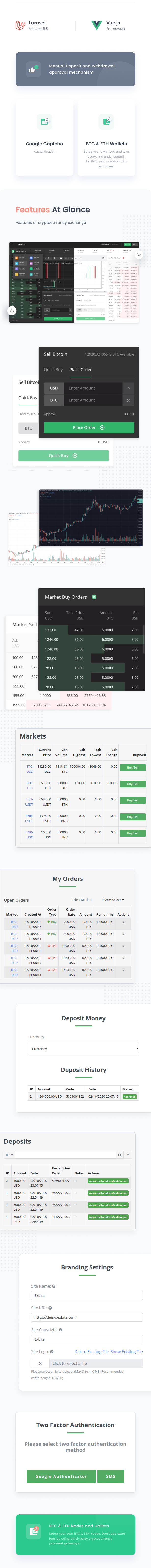 BTC/ERC20加密货币交易系统PHP网站源码