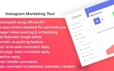 【Iniorex v1.0】Instagram定时发布文章和Instagram营销系统工具PHP源码  带SaaS支持
