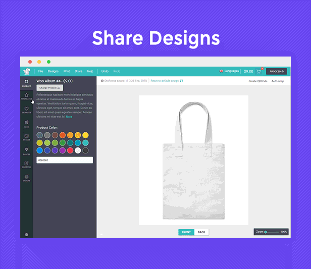 专业可定制产品在线设计器PHP源码独立版Lumise v1.9.6