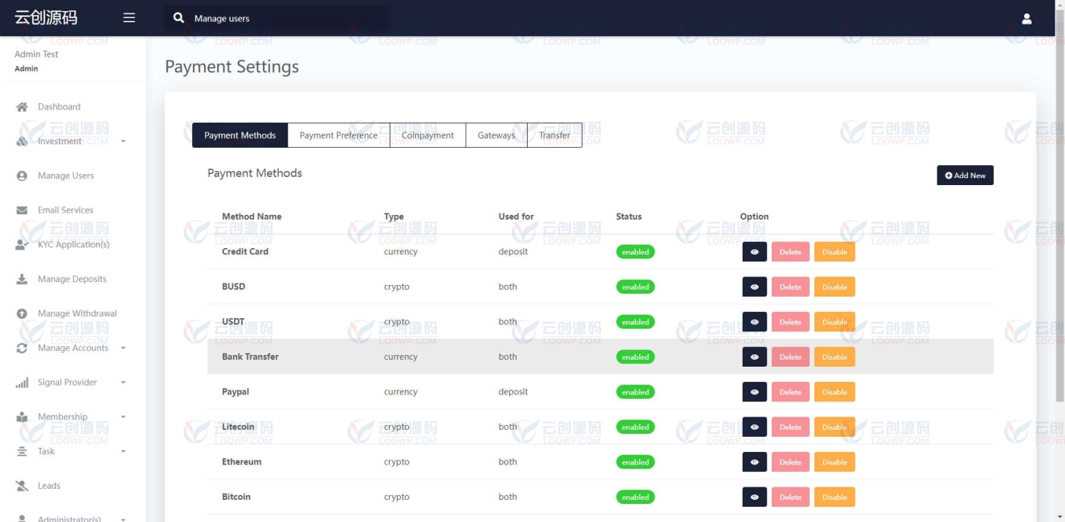 Laravel外汇和加密货币交易在线投资系统PHP源码V6.0.1