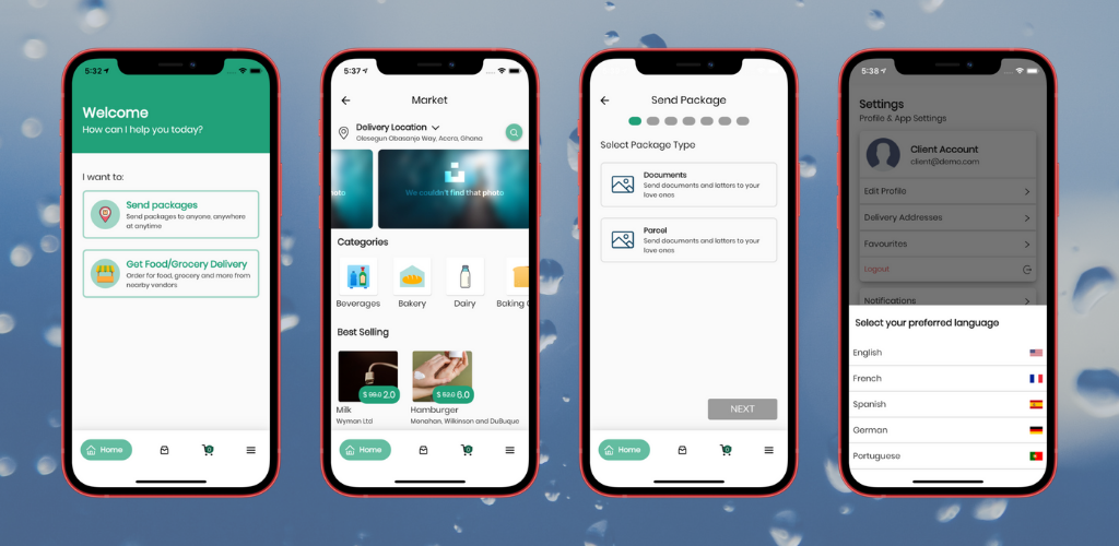 Zdouf同城跑腿外卖送货系统Flutter手机APP源码V1.7.20 含顾客+商家+送货员三端APP