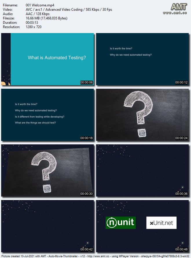 .Net内核软件开发NUnit & XUnit单元测试全面指南视频教程