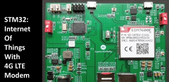 基于STM32微控制器和SIMCOM 4G GSM工业物联网设计和PCB设计视频教程