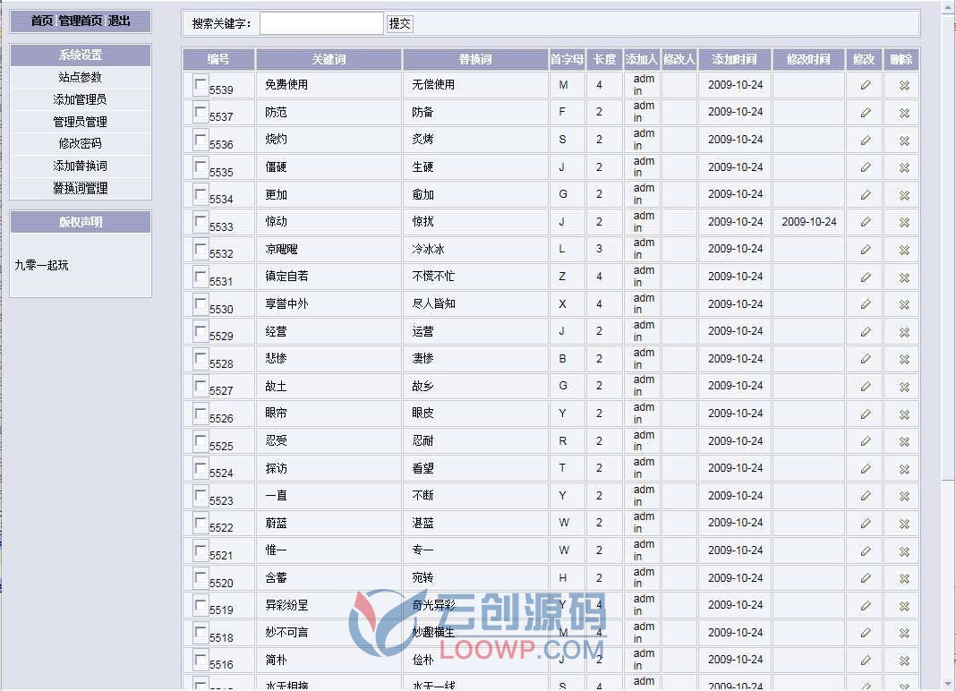 全开源一键安装版在线文章伪原创同义词替换SEO工具PHP网站源码 含独立后台