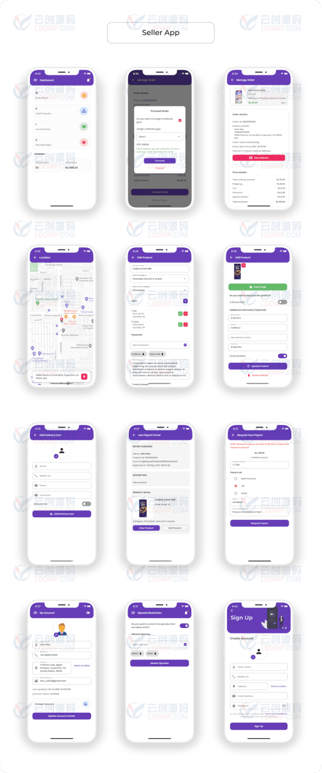 FluxKart仿亚马逊多卖家商城购物系统Flutter双端APP源码V1.1
