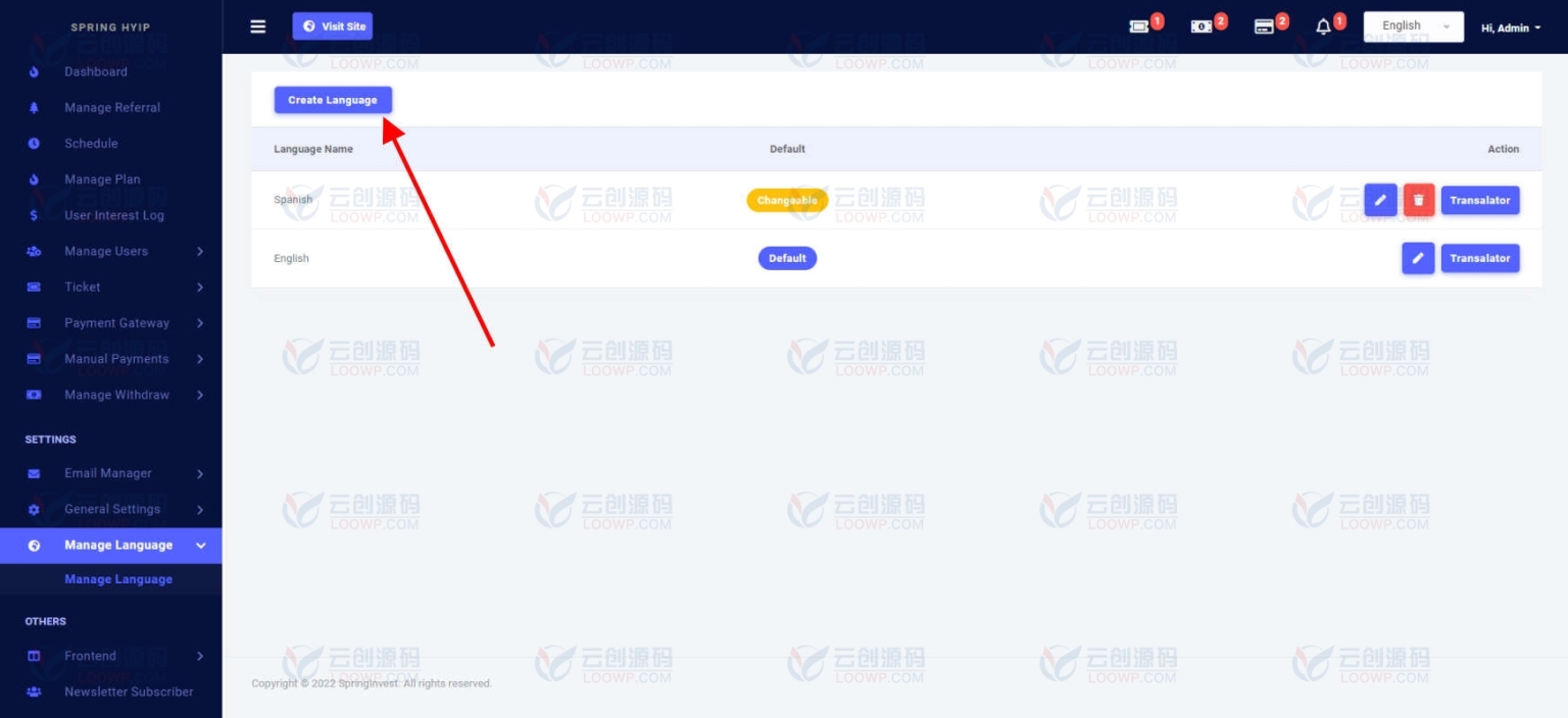 RIOMax多语言Laravel高收益定期投资分红系统PHP源码V13.0 含4首页模板